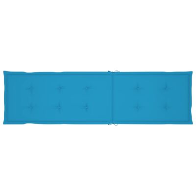 vidaXL Liegestuhl-Auflage Blau (75+105)x50x3 cm