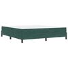 vidaXL Boxspringbett mit Matratze Dunkelgr&uuml;n 180 x 220 cm Stoff