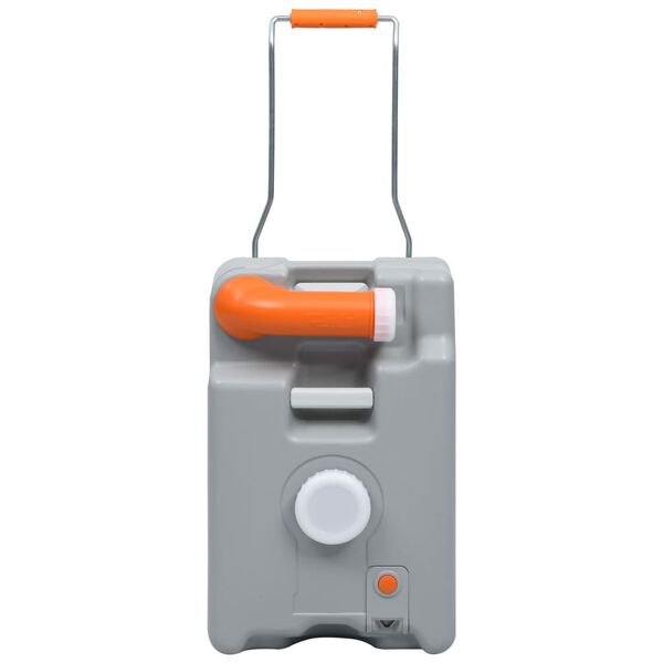 vidaXL Camping-Wassertank mit Rollen 25 L Grau