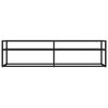 vidaXL TV-Schrank Schwarz 160x40x40,5 cm Hartglas