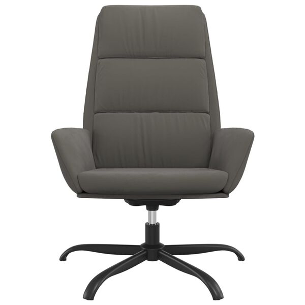 vidaXL Relaxsessel Dunkelgrau Samt