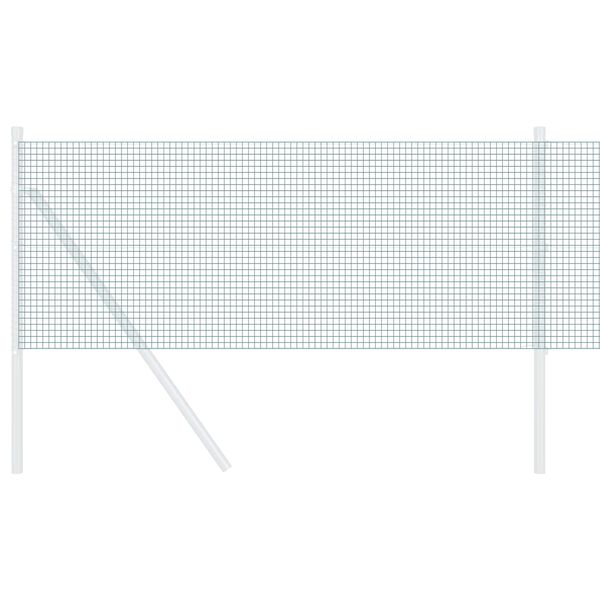 vidaXL Geschwei&szlig;ter Drahtzaun Gr&uuml;n 0,8 x 25 m