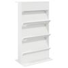 vidaXL Magazinregal Wei&szlig; 70 x 41 x 126 cm Holzwerkstoff