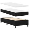 vidaXL Boxspringbett mit Matratze Schwarz 80 x 200 cm Stoff
