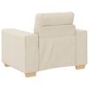 vidaXL Sofa 3 pcs Beige Leinenmischgewebe