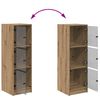 vidaXL Highboard Artisan-Eiche 35 x 37 x 109 cm Holzwerkstoff