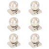 vidaXL Pfostenkappen 6 Stk. Kugelform Edelstahl 81 x 81 mm