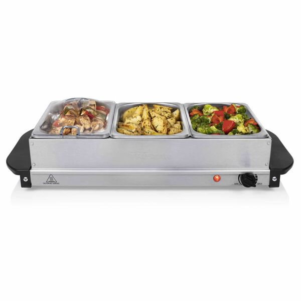 Tristar Buffet-Speisenw&auml;rmer 200 W 4,2 L Edelstahl Silbern