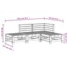vidaXL 4-tlg. Garten-Lounge-Set Massivholz Douglasie