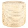 vidaXL Seil 100% Sisal 8 mm 25 m