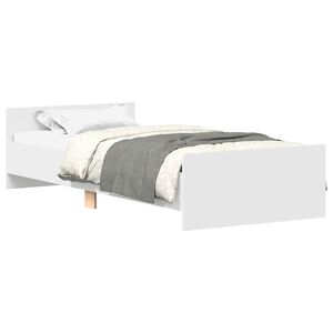 vidaXL Bettgestell Wei&szlig; 90x190 cm Holzwerkstoff