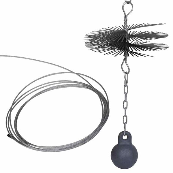 Runde Kaminreinigungsb&uuml;rste Durchmesser 25 cm