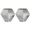 vidaXL Pflanzk&uuml;bel 2 stk. Silber 100 x 100 x 80 cm Verzinkter Stahl