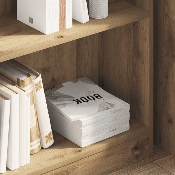 vidaXL B&uuml;cherregal Artisan-Eiche 80x24x76cm Holzwerkstoff