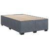 vidaXL Boxspringbett mit Matratze Dunkelgrau 120x200 cm Samt