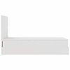 vidaXL Ottoman-Bett mit Matratze Weiß 90x190 cm Kunstleder