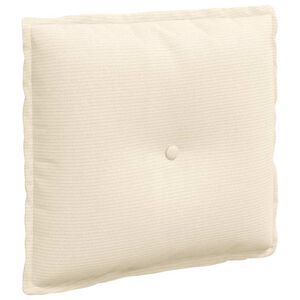 vidaXL R&uuml;ckenkissen Creme 50 x 45 cm Cordstoff