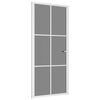 vidaXL Innent&uuml;r 93x201,5 cm Wei&szlig; ESG-Glas und Aluminium