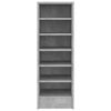 vidaXL Schuhschrank Betongrau 31,5x35x90 cm Holzwerkstoff