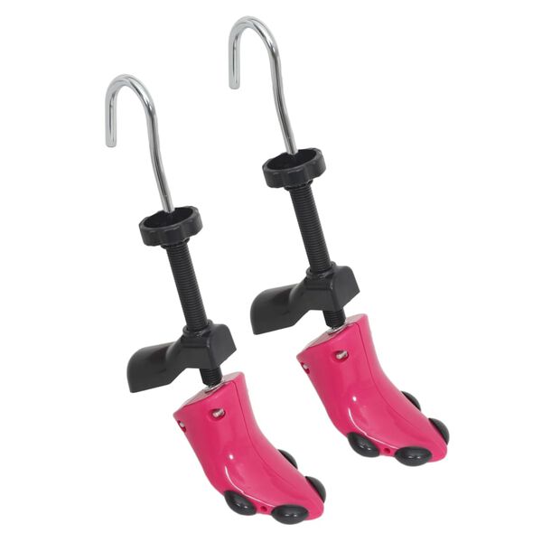 vidaXL Schuhspanner mit Schuhanzieher Rosa EU 34-40 Kunststoff