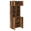 vidaXL Aufbewahrungsschrank Altholz 80 x 42,5 x 225 cm Holzwerkstoff