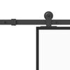 vidaXL Schiebet&uuml;r mit Beschlag 90x205 cm Hartglas & Aluminium