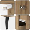 vidaXL Highboard mit Schubladen Artisan-Eiche 69,5 x 34 x 180 cm