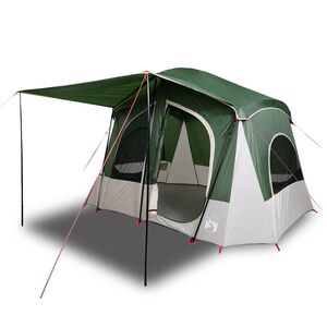 vidaXL Campingzelt 5 Personen Gr&uuml;n Wasserdicht