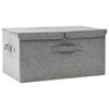 vidaXL Aufbewahrungsbox Stoff 50x30x25 cm Grau