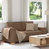 vidaXL 2-Sitzer Sofa Braun 140 cm Stoff