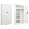 vidaXL Schlie&szlig;fachschrank Wei&szlig; 90x40x180 cm Stahl
