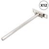 vidaXL Regaltr&auml;ger Schwebend 12 Stk. Unsichtbar &Oslash;12x200 mm