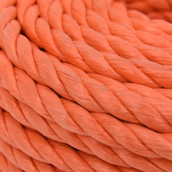 vidaXL Arbeitsseil Orange 24 mm 100 m Polypropylen