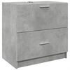 vidaXL Waschbeckenunterschrank Betongrau 59x37x59 cm Holzwerkstoff
