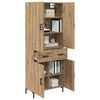 vidaXL Highboard Artisan-Eiche 69,5 x 34 x 180 cm Holzwerkstoff