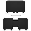 vidaXL Couchtisch Schwarz 60x60x38 cm Holzwerkstoff