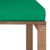 vidaXL Garten-Paletten-Mittelsofa mit Kissen Gr&uuml;n