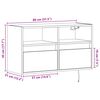 vidaXL TV-Wandschrank mit LED-Beleuchtung Sonoma-Eiche 80x31x45 cm