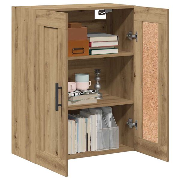vidaXL Wandschrank Artisan-Eiche 69,5x34x90 cm Holzwerkstoff