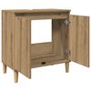 vidaXL Waschbeckenunterschrank Artisan-Eiche 58x33x60 cm Holzwerkstoff