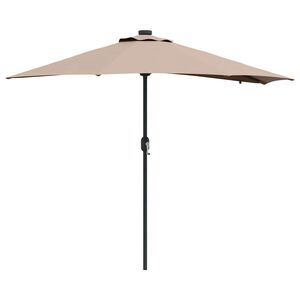 vidaXL Garten-Sonnenschirm 294 x 150 x 223 cm Polyester und Stahl
