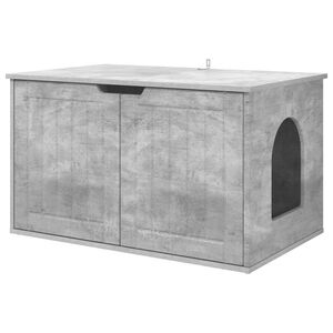 vidaXL Katzenhaus Beton 85 x 55 x 50,5 cm Holzwerkstoff