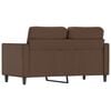 vidaXL 2-Sitzer-Sofa Braun 120 cm Kunstleder