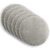 vidaXL Kissenbezug 6 Stk. HEERLEN Hellgrau &Oslash; 50 cm Chenille-Stoff