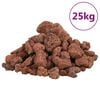 vidaXL Lavagranulat 25 kg Rot 1-2 cm