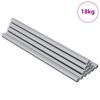 vidaXL Gewindestangen 900 stk. Silber Metall