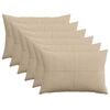 vidaXL Kissenbezug 6 pcs ALMELO Taupe 30 x 50 cm Cord