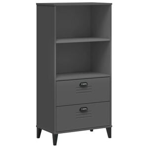 vidaXL B&uuml;cherschrank VIKEN Anthrazit 60x35x123 cm Holzwerkstoff