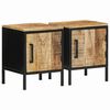 vidaXL Nachttisch 2 stk. Braun und Schwarz 30 x 30 x 40 cm