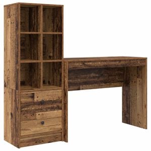 vidaXL Schreibtisch Altholz 145,5 x 40 x 127 cm 2 stk.